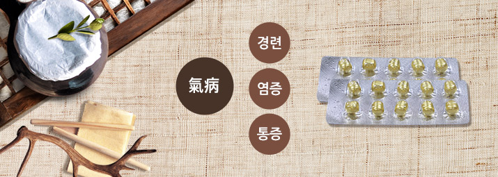 용뇌소합원 기병-경련, 염증, 통증